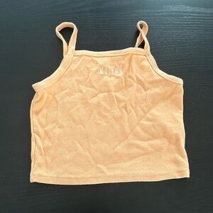 Orange women’s garage cropped Malibu top size large fits like a medium.